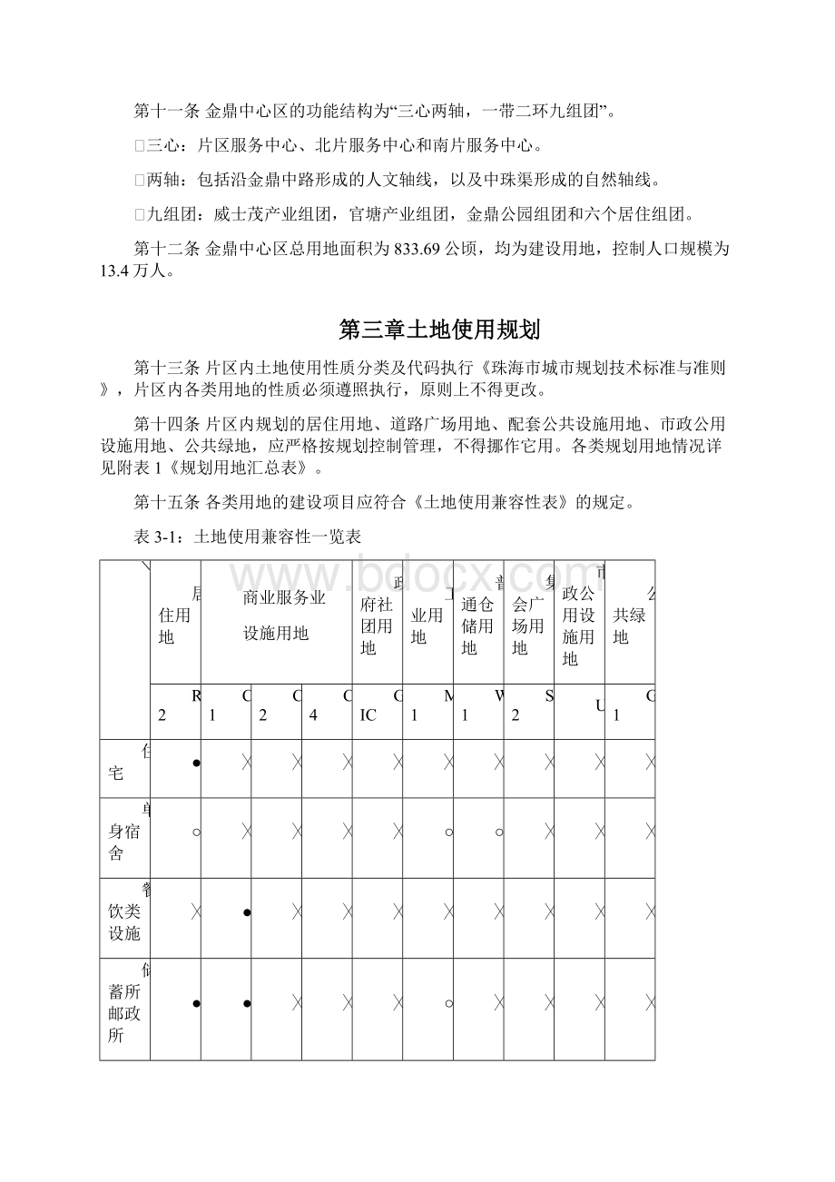 珠海市唐家湾金鼎中心区控制性详细规划25页DOCdoc.docx_第2页