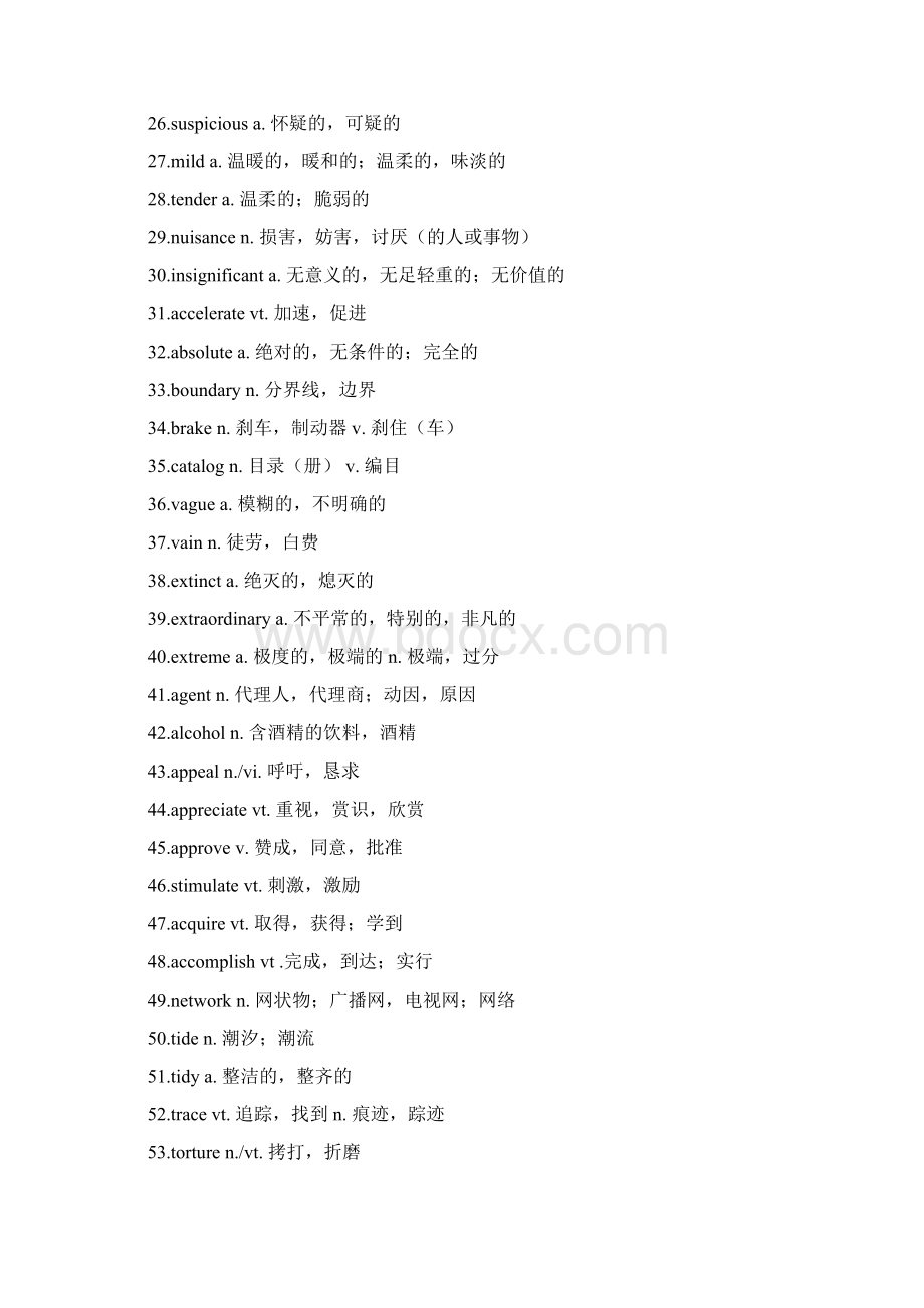 最新英语专业四级核心词汇整理版.docx_第2页