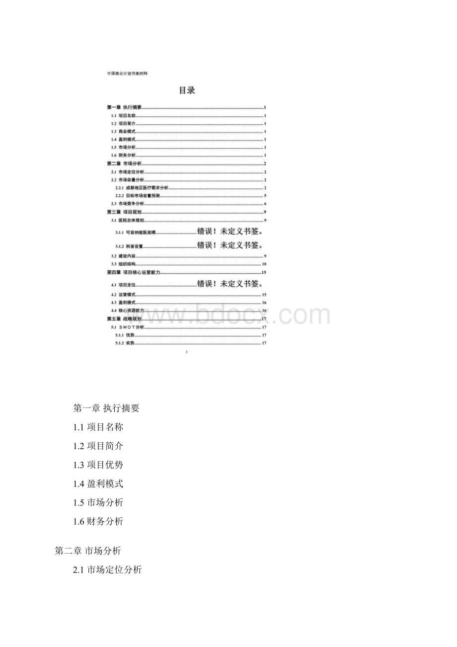 医院投资计划书民营医院投资计划书文档格式.docx_第2页