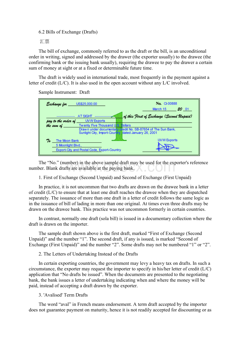 Chapter6DocumentaryCollections跟单托收文档格式.docx_第3页