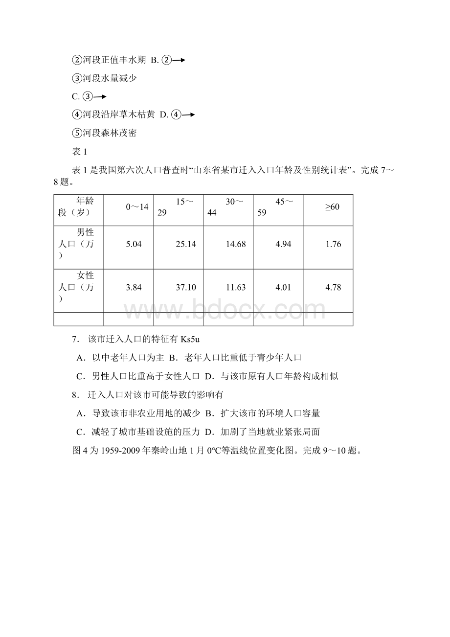 届福建省厦门一中高三上学期期中地理试题及答案.docx_第3页