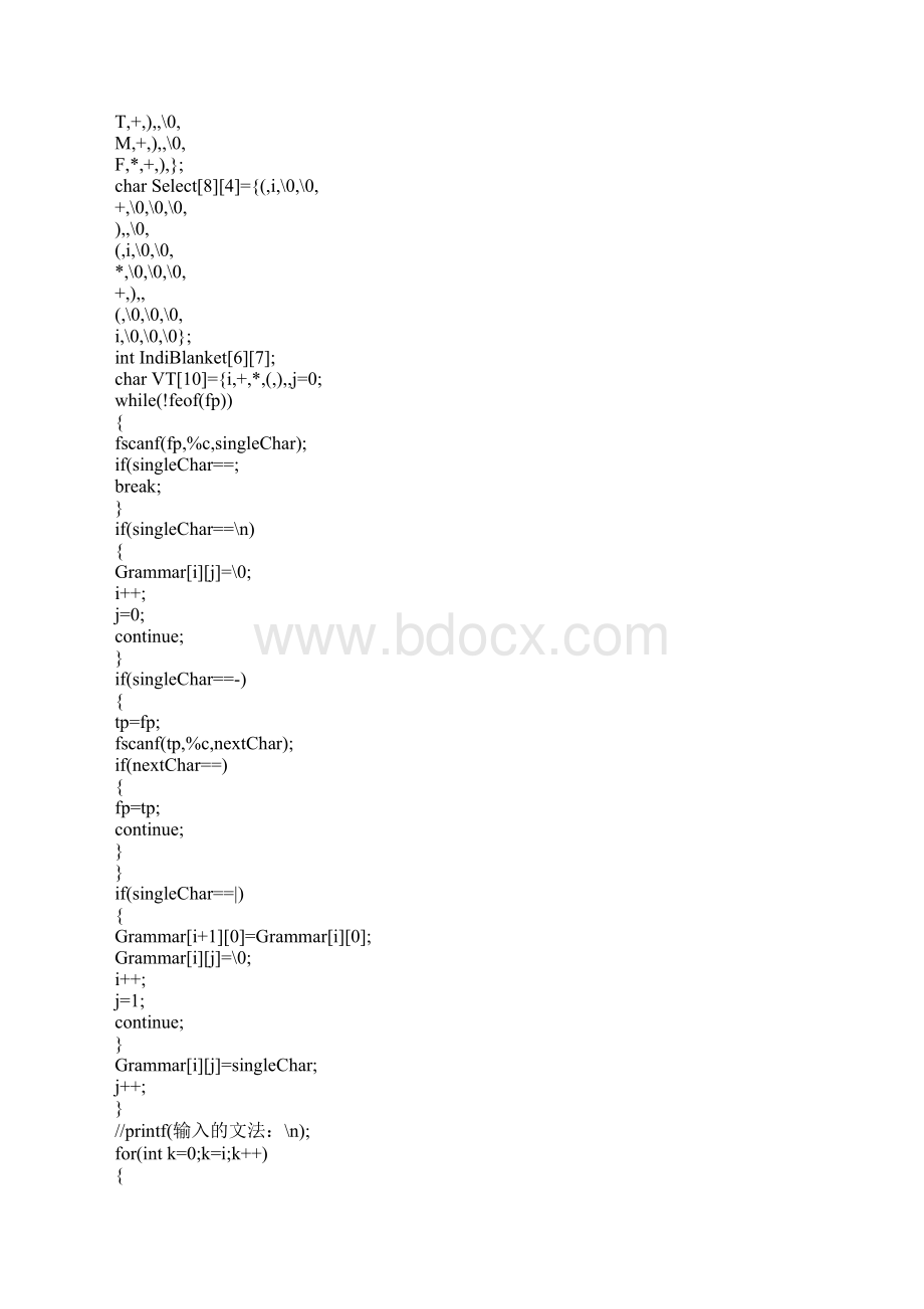 编译原理LL1语法分析实验报告 编译原理语法树.docx_第2页