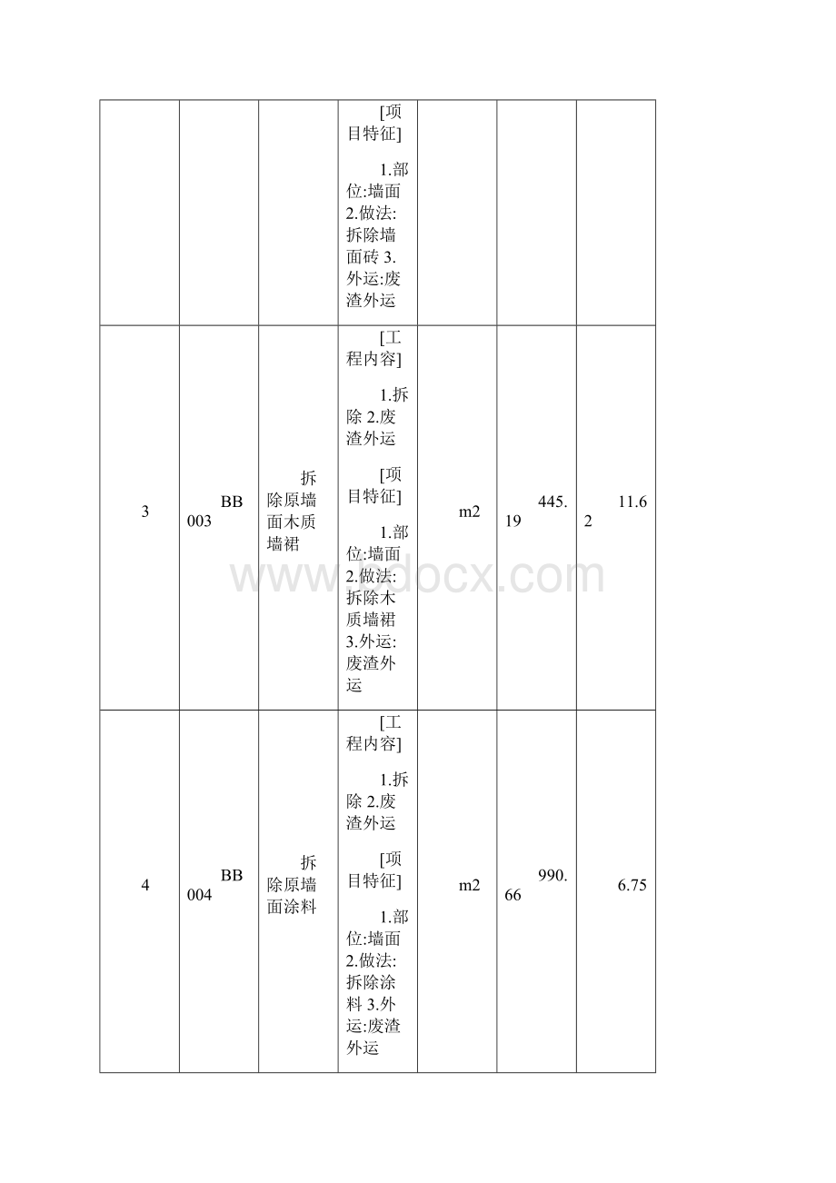 室内装饰工程工程量清单.docx_第2页