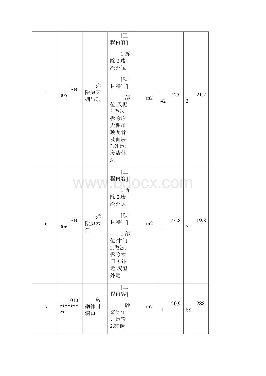 室内装饰工程工程量清单.docx_第3页