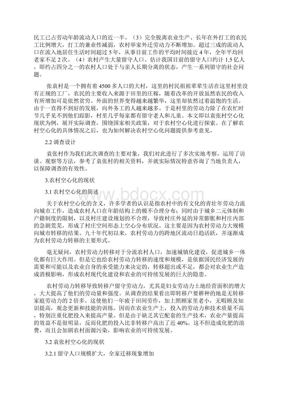 关于农村空心化问题研究Word格式文档下载.docx_第3页