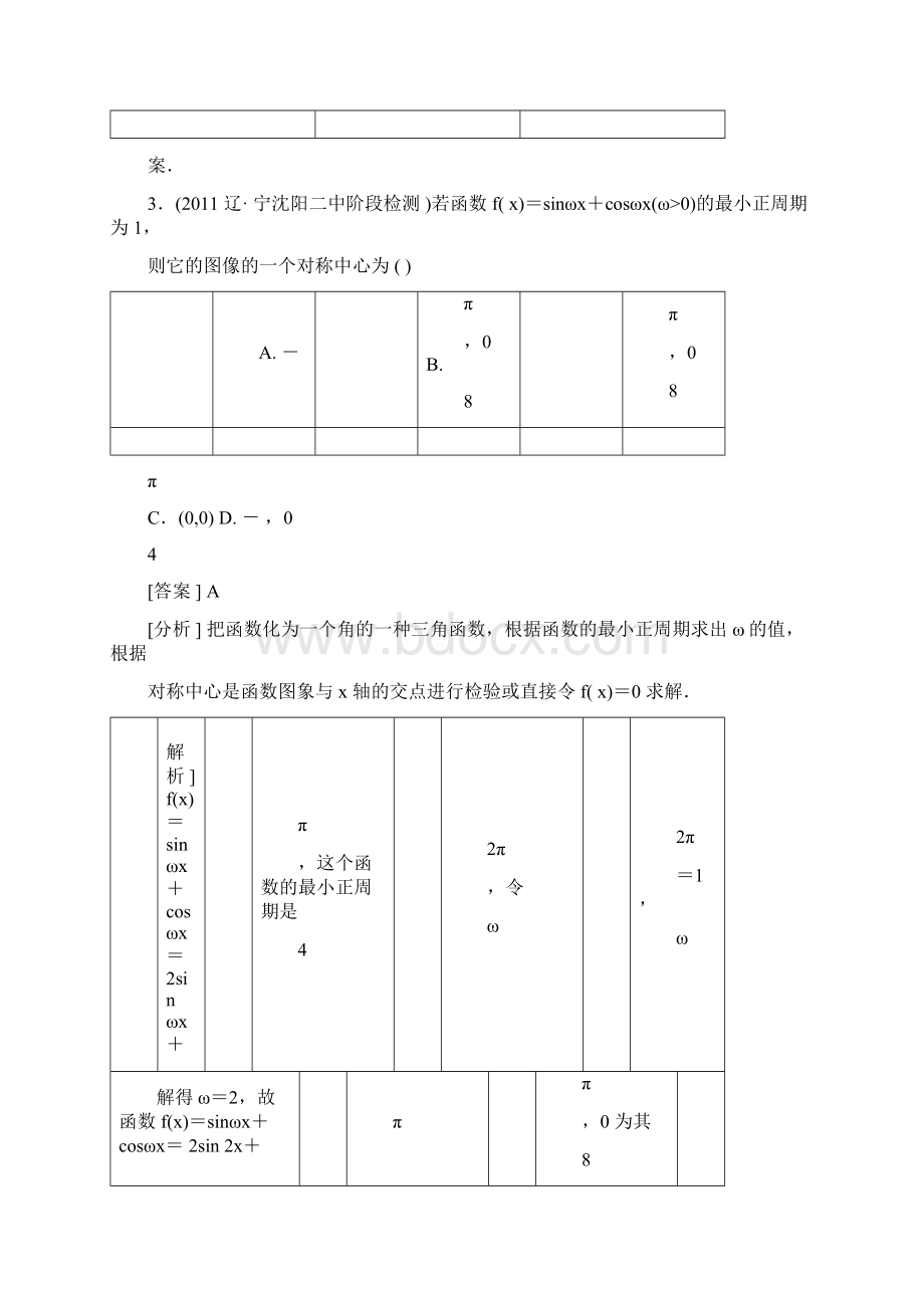 三角函数与解三角形测试题与详解文档格式.docx_第3页