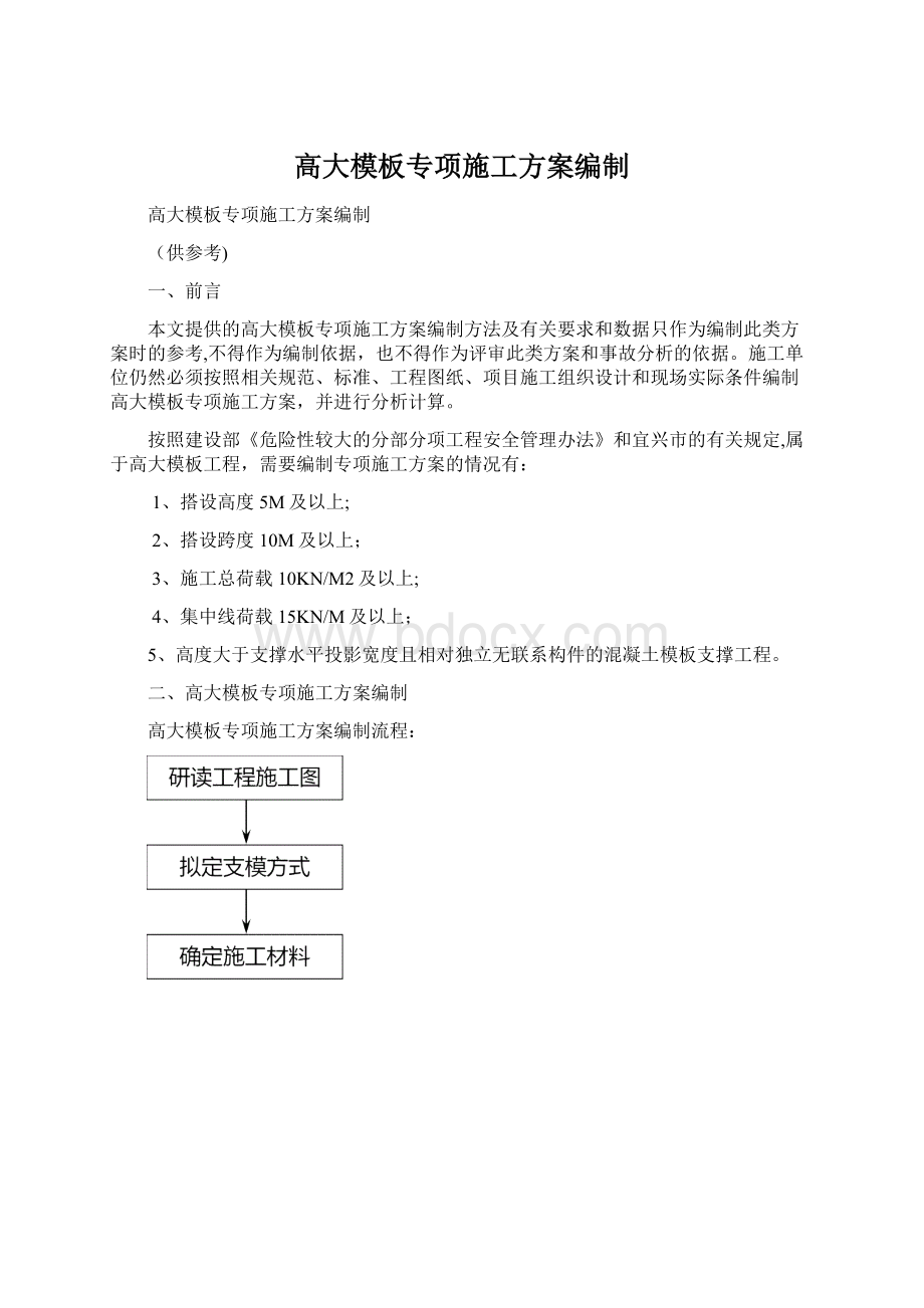 高大模板专项施工方案编制.docx