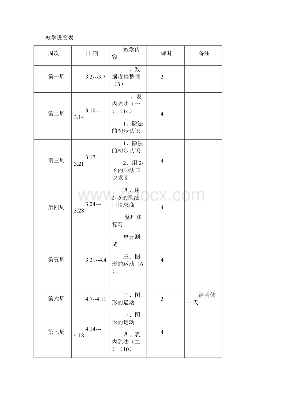 新人教版小学数学二年级下册教案全册Word文档格式.docx_第3页