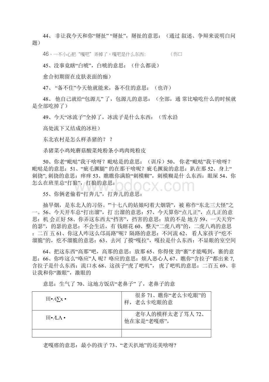 东北各地方言土话注解大全.docx_第3页