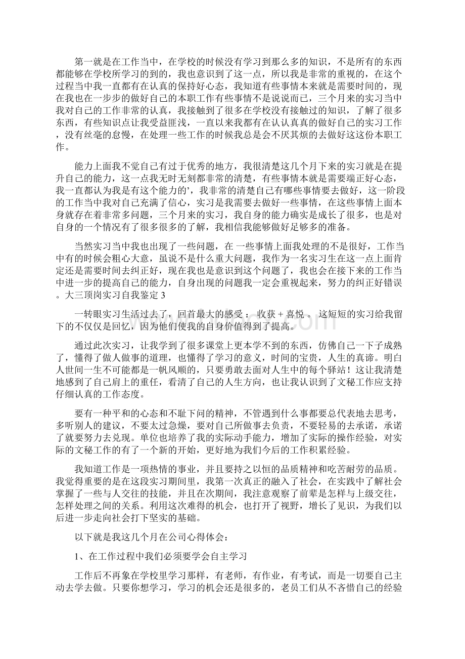 大三顶岗实习自我鉴定.docx_第2页