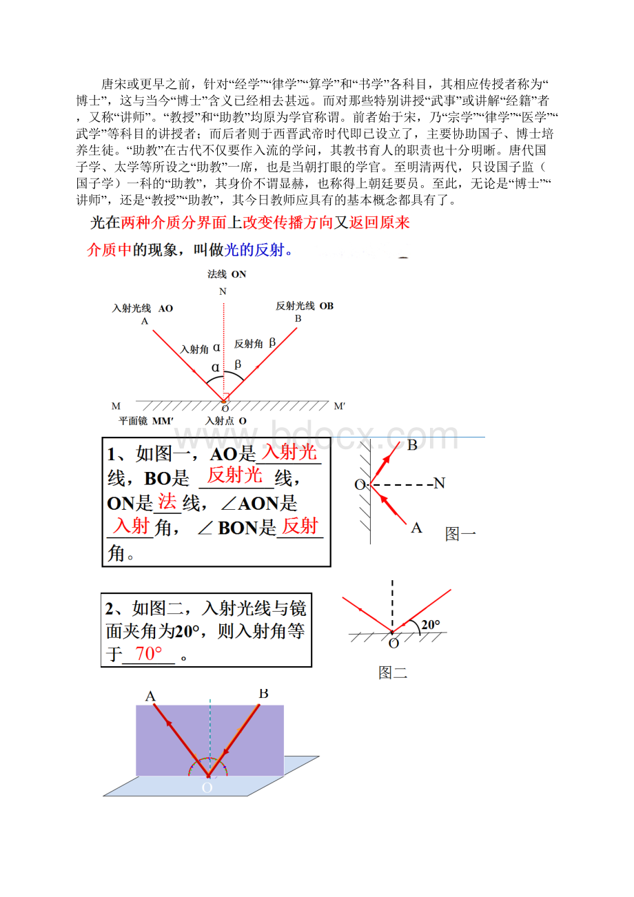 光的反射镜面成像课件及习题9页.docx_第2页