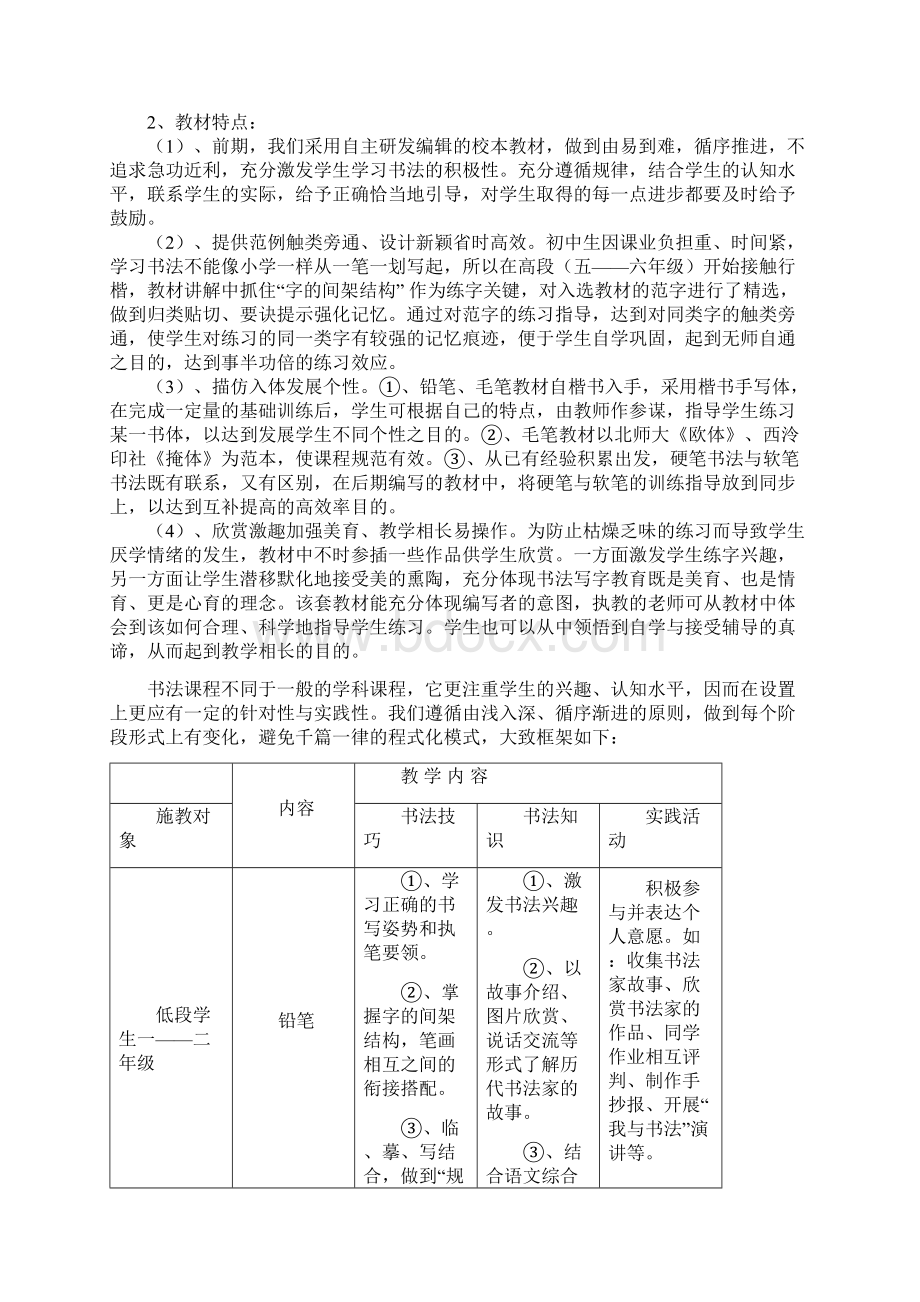 书法校本课程开发与实施方案.docx_第3页