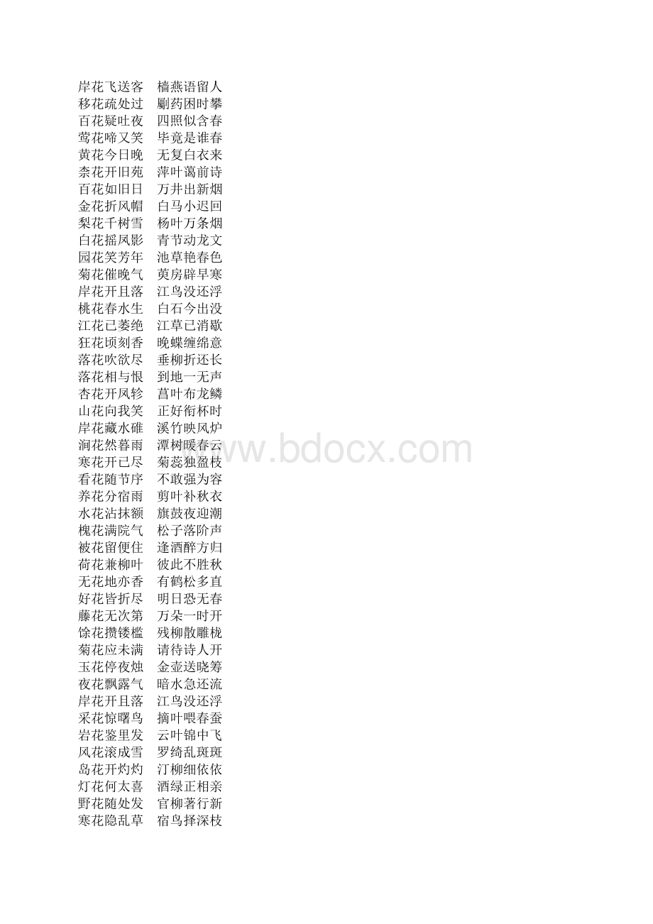 飞花令大全五言绝句973句.docx_第3页