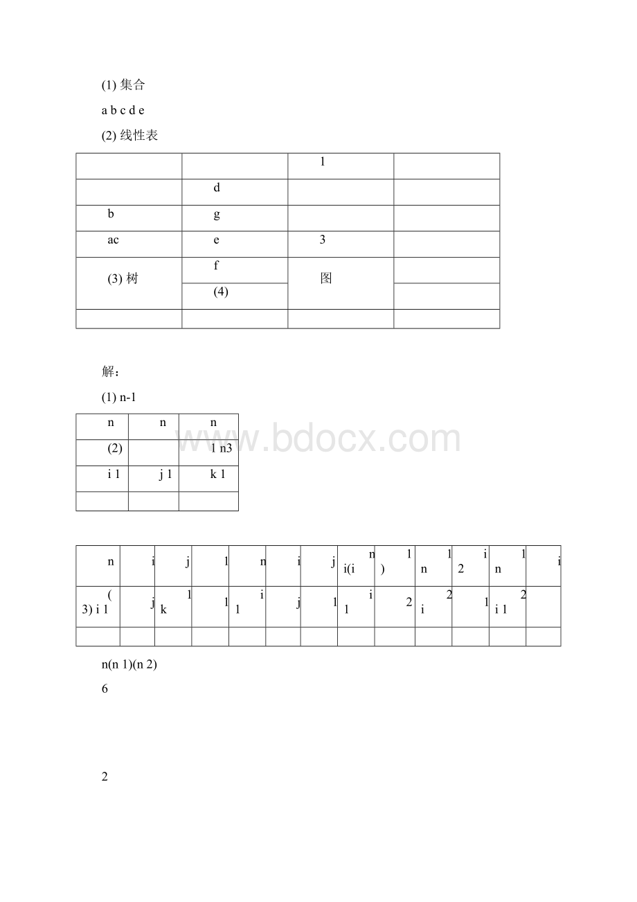 数据结构习题有答案Word文档格式.docx_第2页