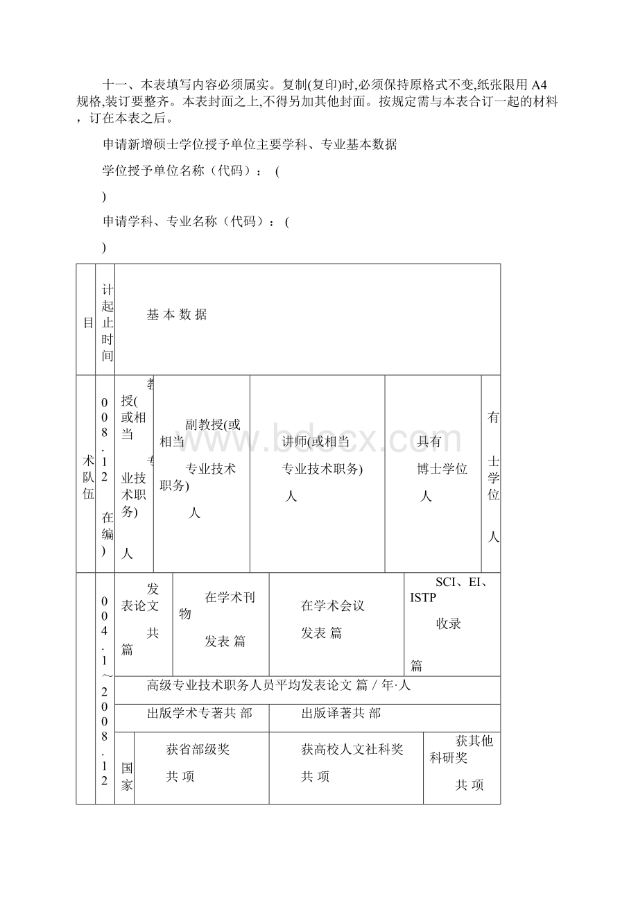 申请新增硕士学位授予单位主要学科专业简况表.docx_第3页