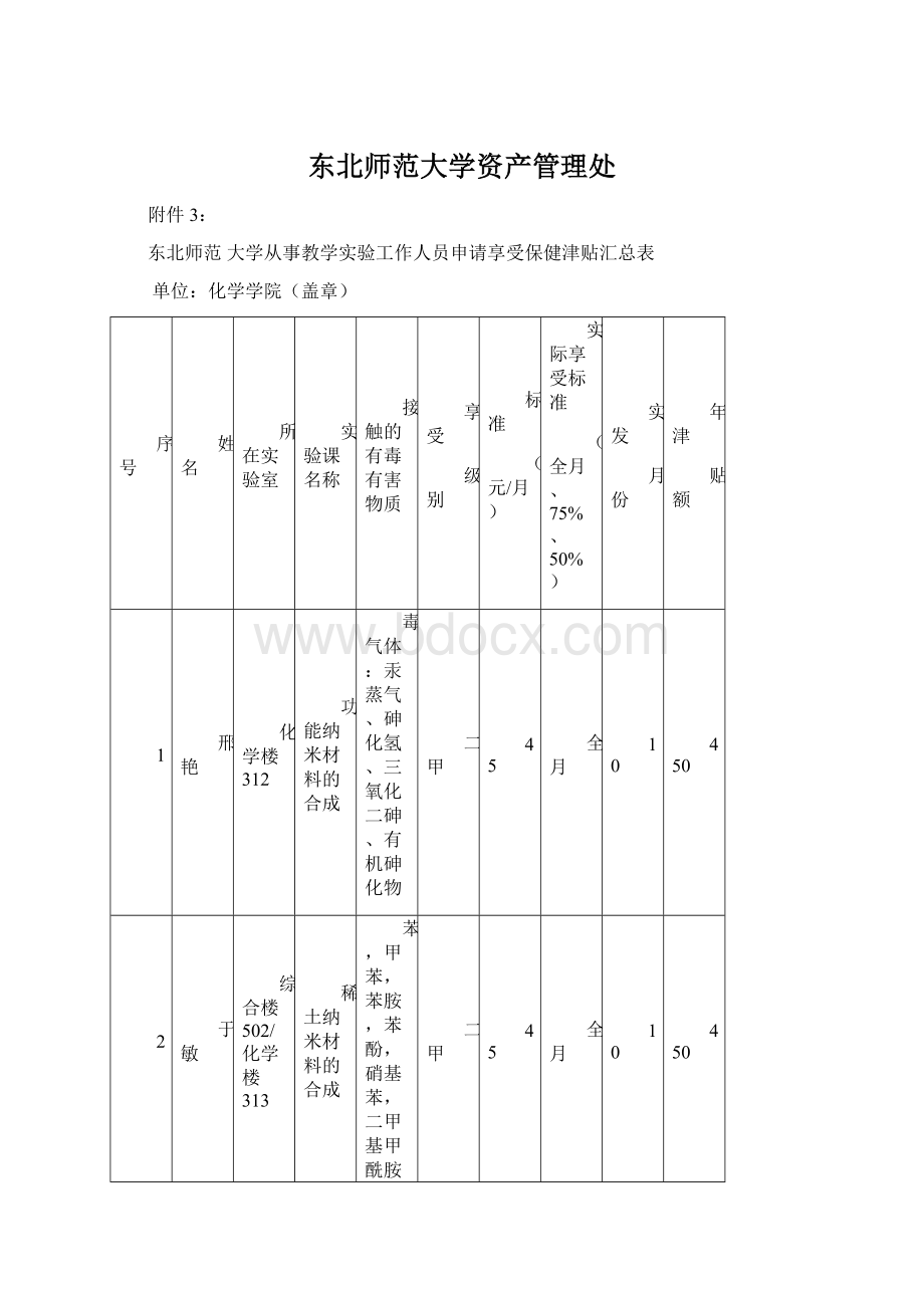 东北师范大学资产管理处.docx_第1页