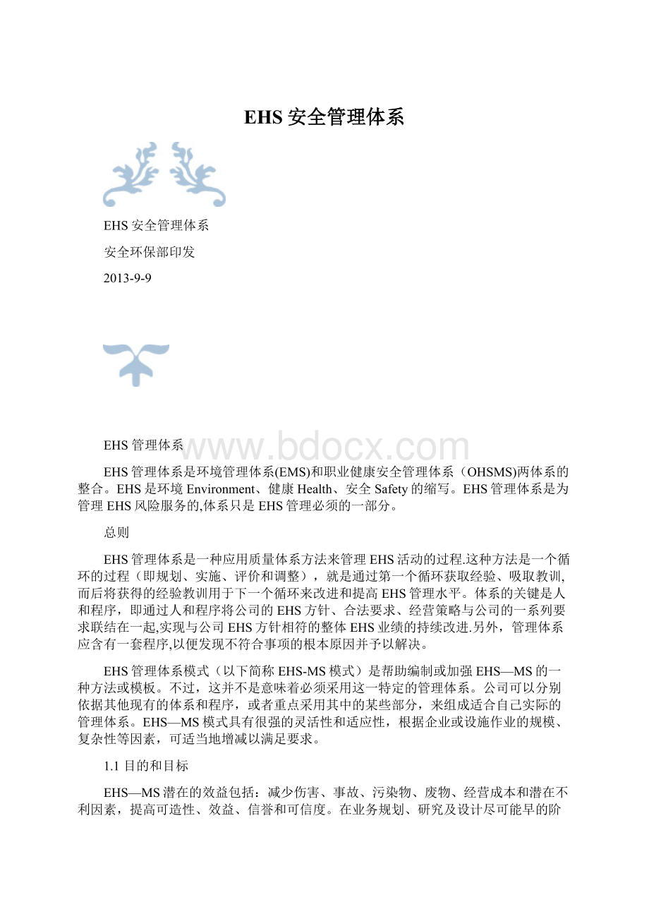 EHS安全管理体系.docx_第1页