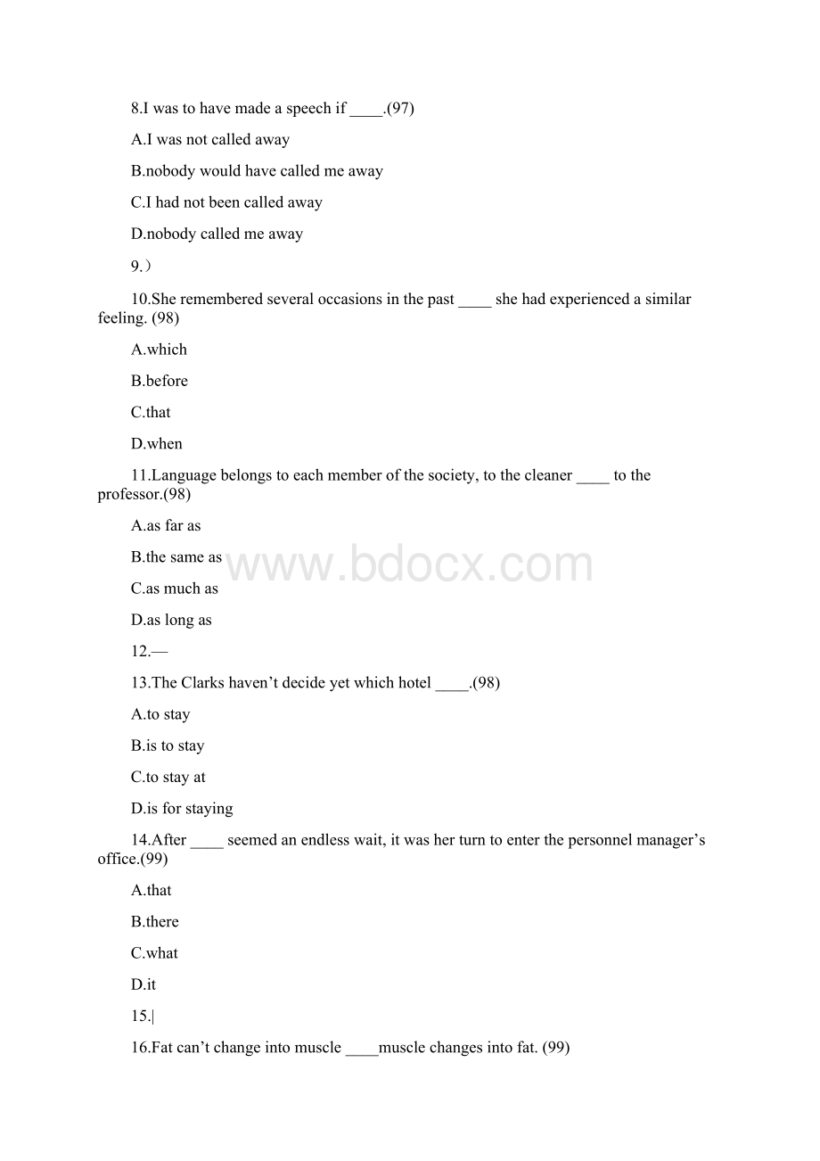 备战专四100道经典专四选择题含答案.docx_第2页