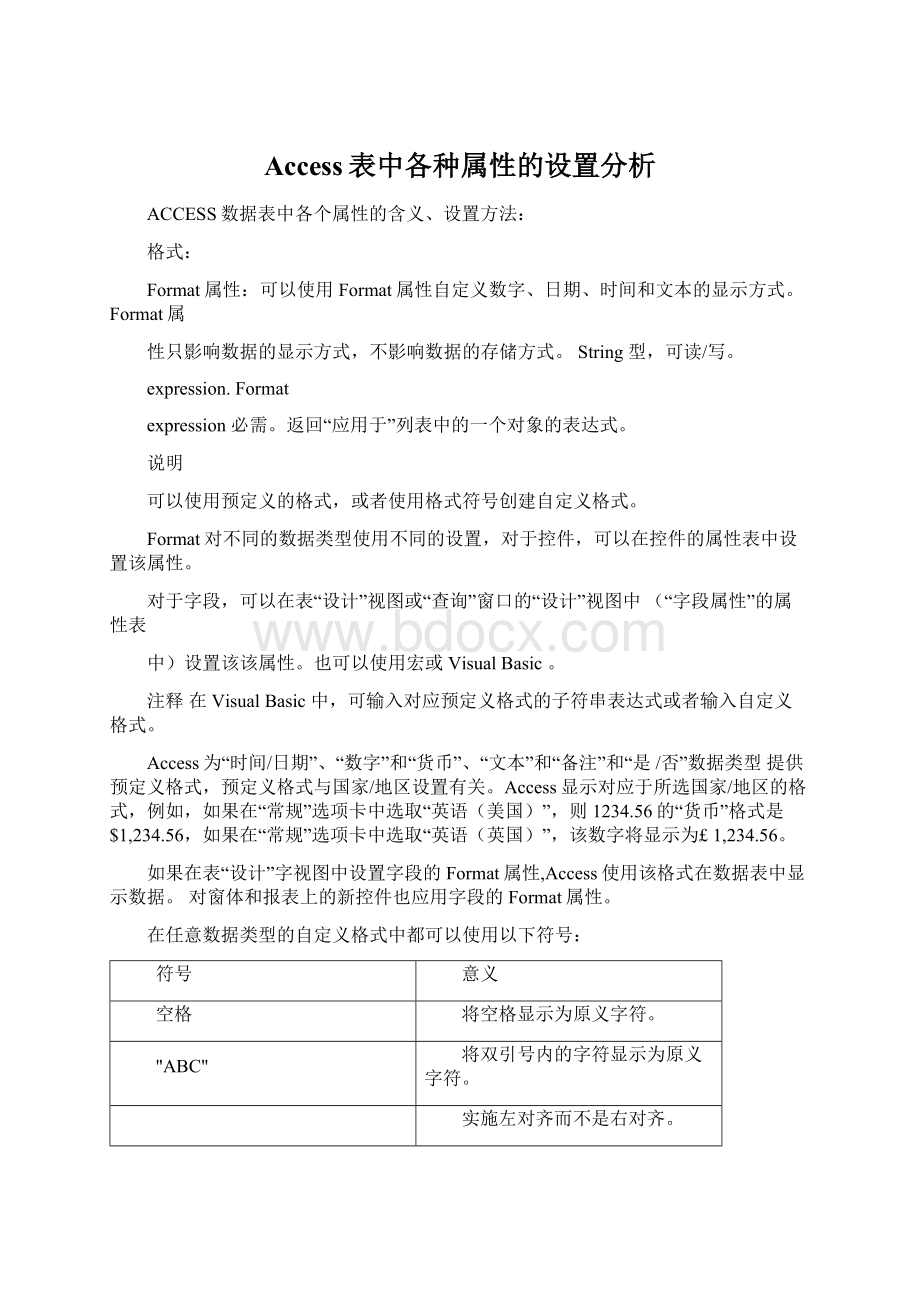 Access表中各种属性的设置分析.docx_第1页