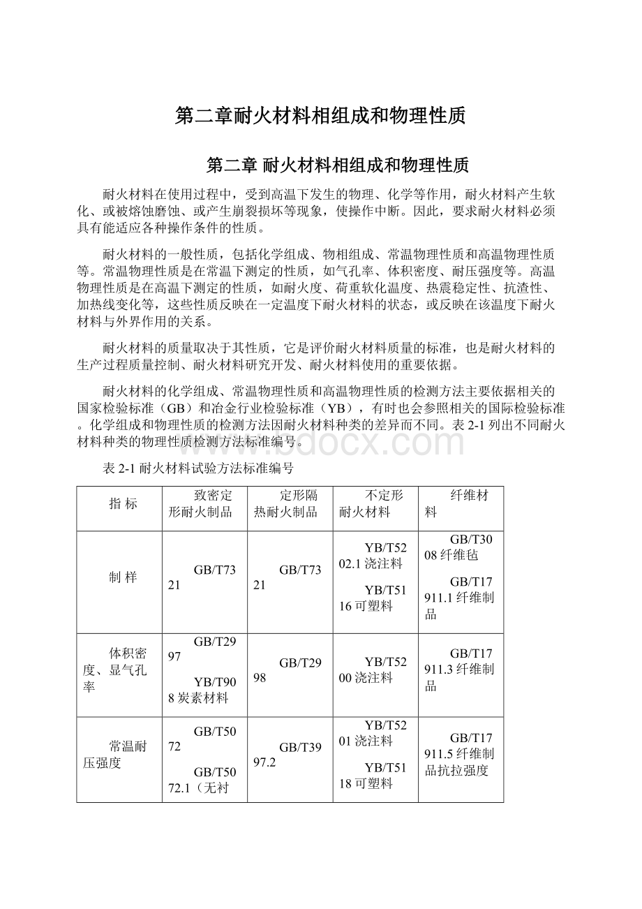 第二章耐火材料相组成和物理性质.docx_第1页