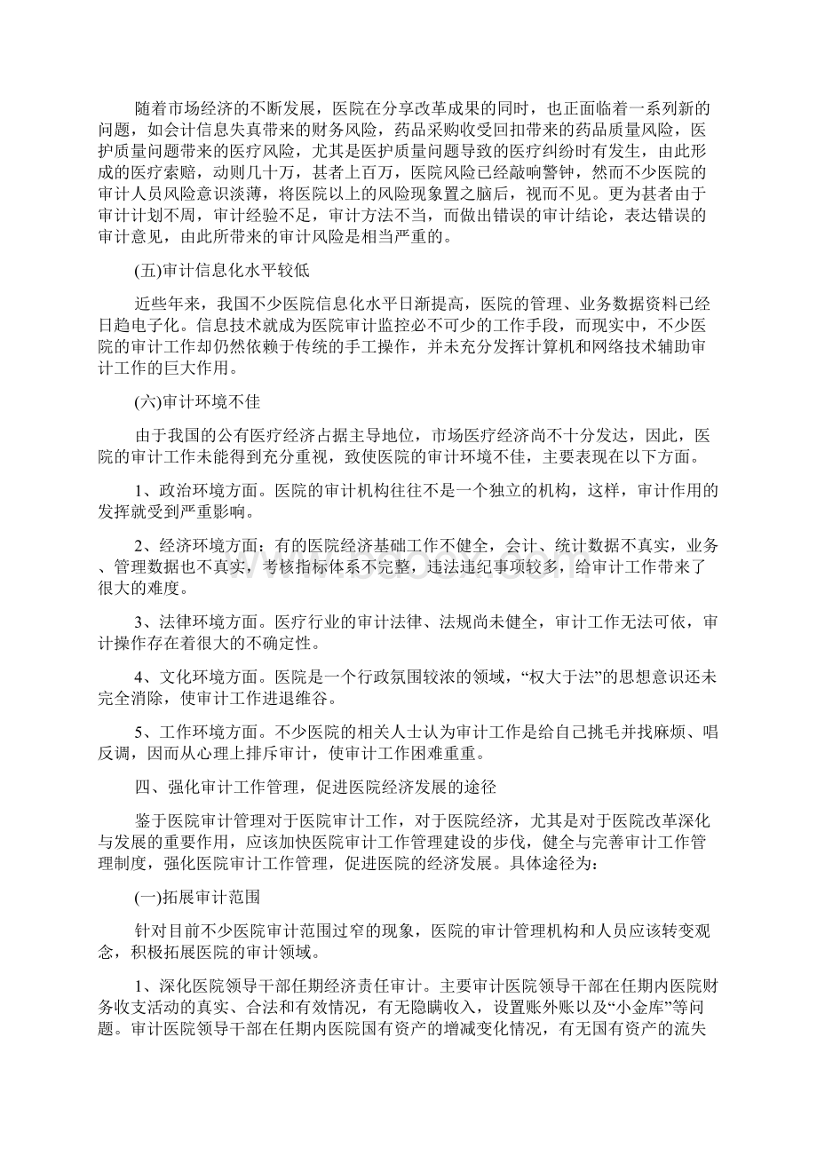 医院审计科工作计划.docx_第3页