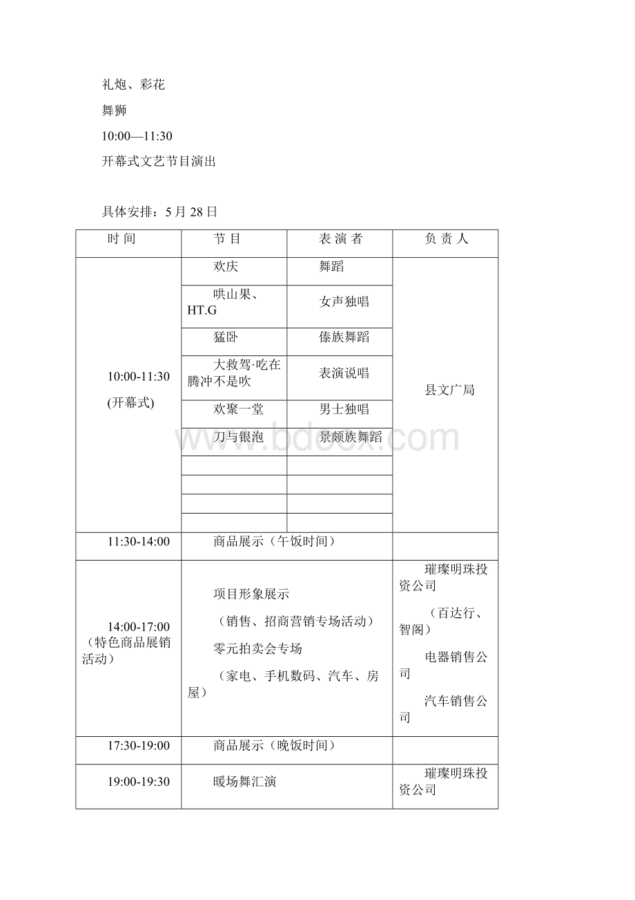 腾冲端阳花市活动策划方案政府版本Word下载.docx_第2页