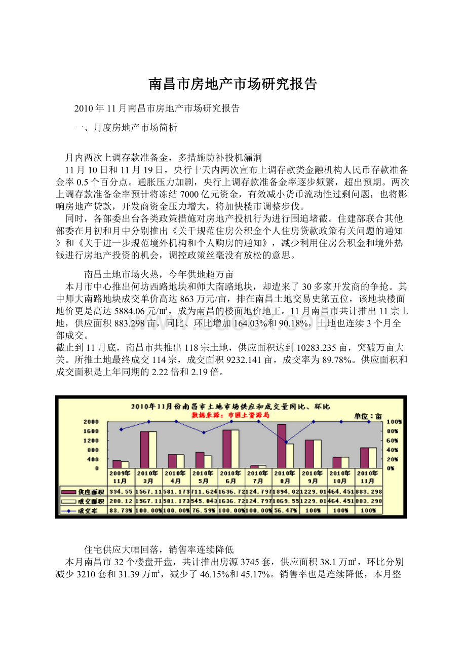 南昌市房地产市场研究报告Word文档下载推荐.docx