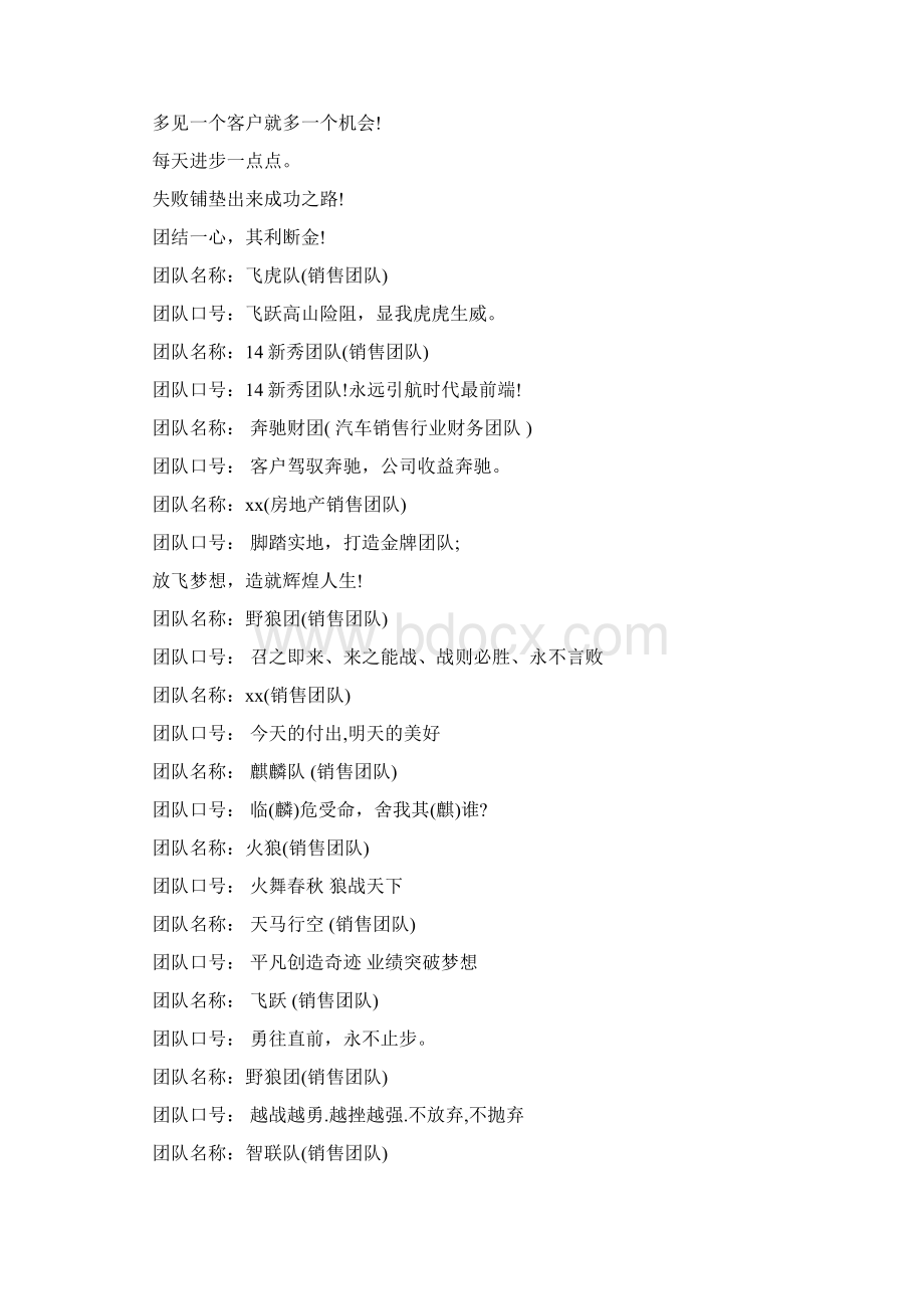 团队队名口号大全Word格式.docx_第2页