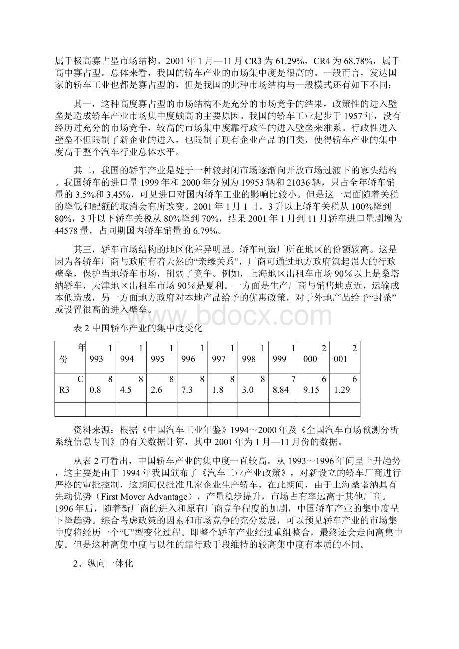 我国轿车工业的产业组织分析讲解.docx_第3页