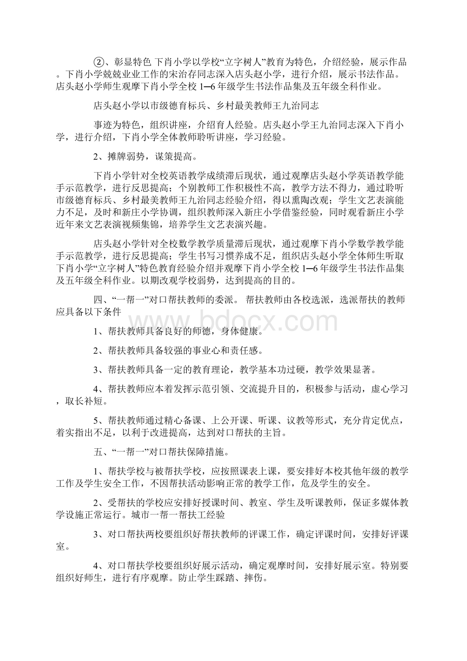 城市一帮一帮扶工经验doc.docx_第2页