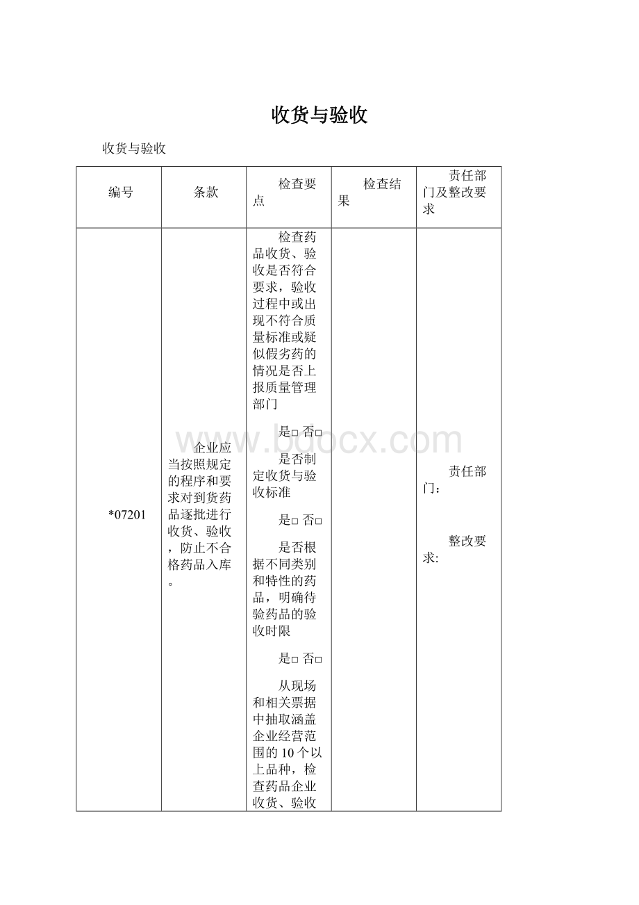 收货与验收Word文档格式.docx