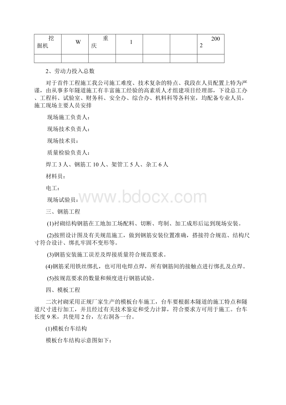 隧道二衬首件工程施工总结.docx_第2页