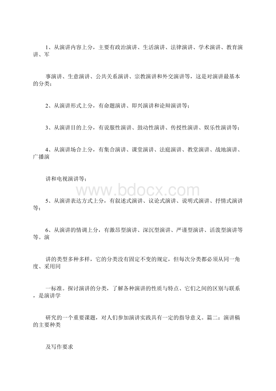 演讲稿的格式特点种类范文.docx_第2页