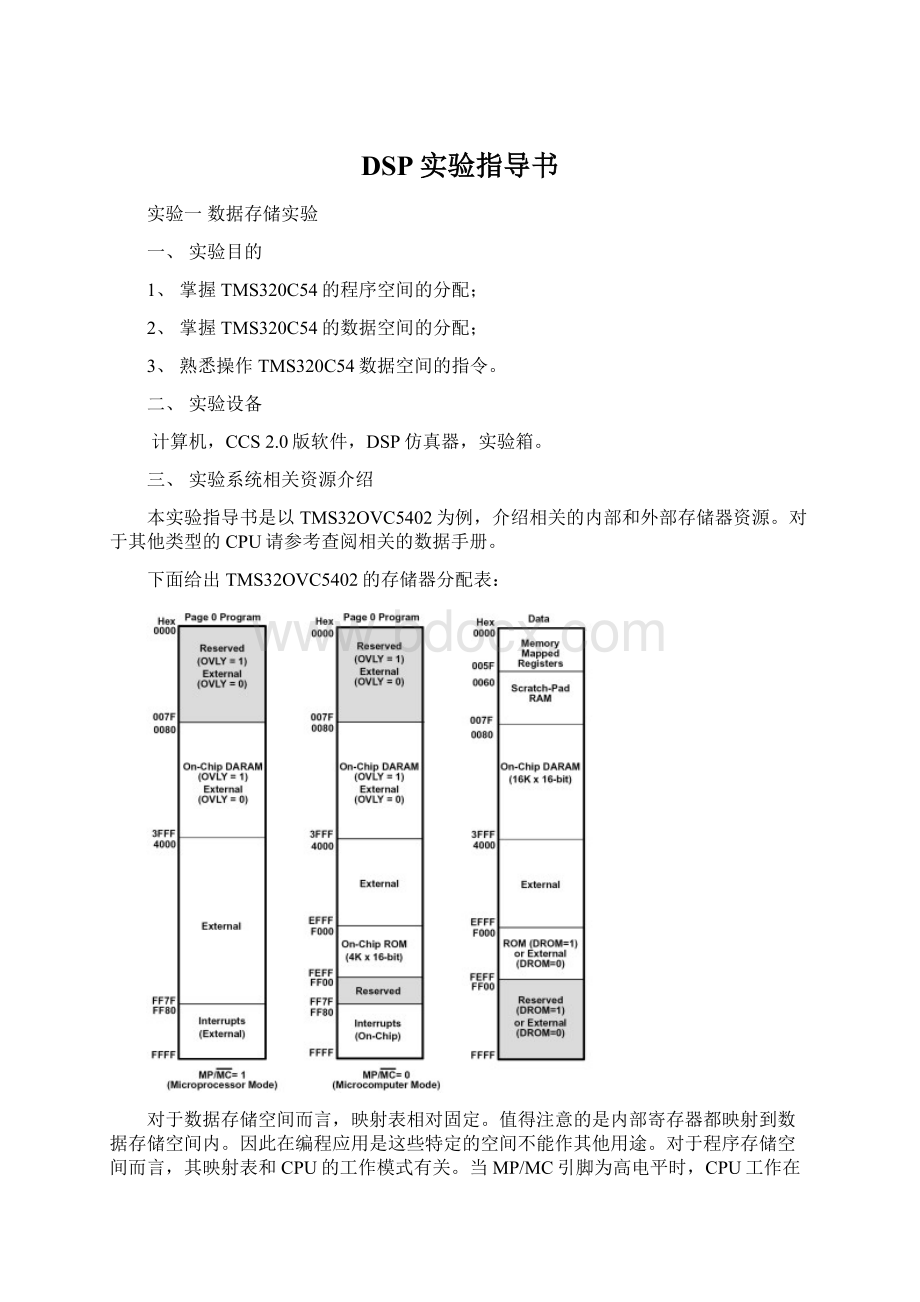 DSP实验指导书文档格式.docx