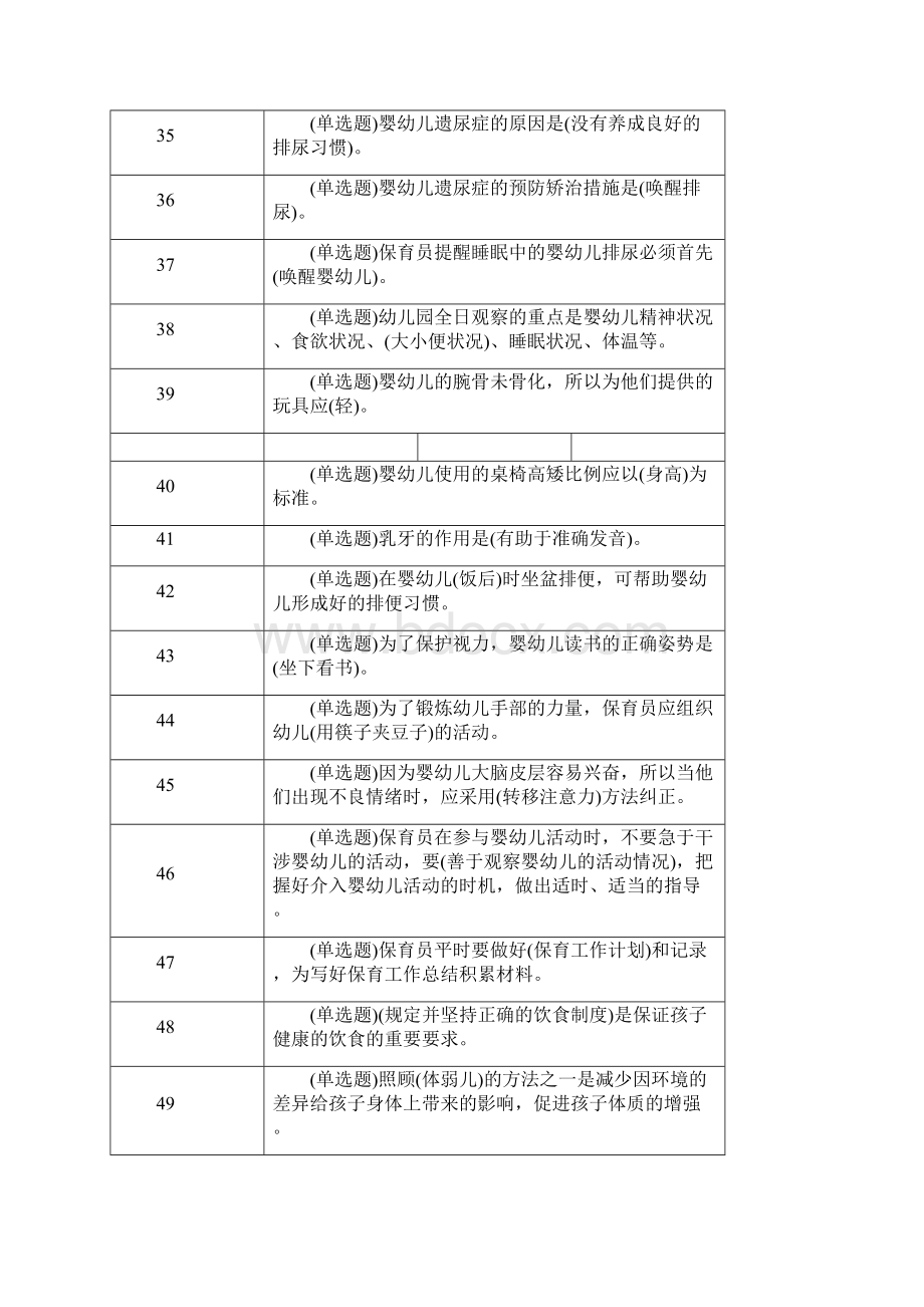 职业技能实训答案学前教育.docx_第3页