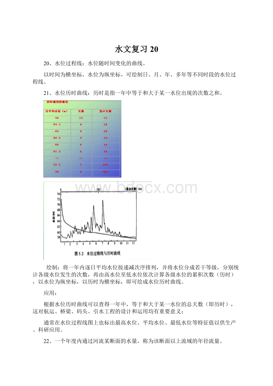 水文复习20Word格式文档下载.docx