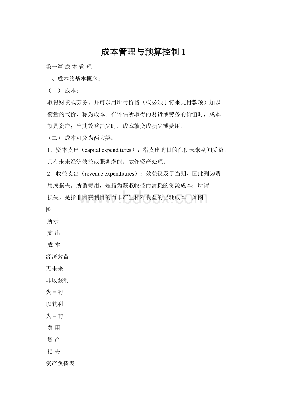 成本管理与预算控制1文档格式.docx