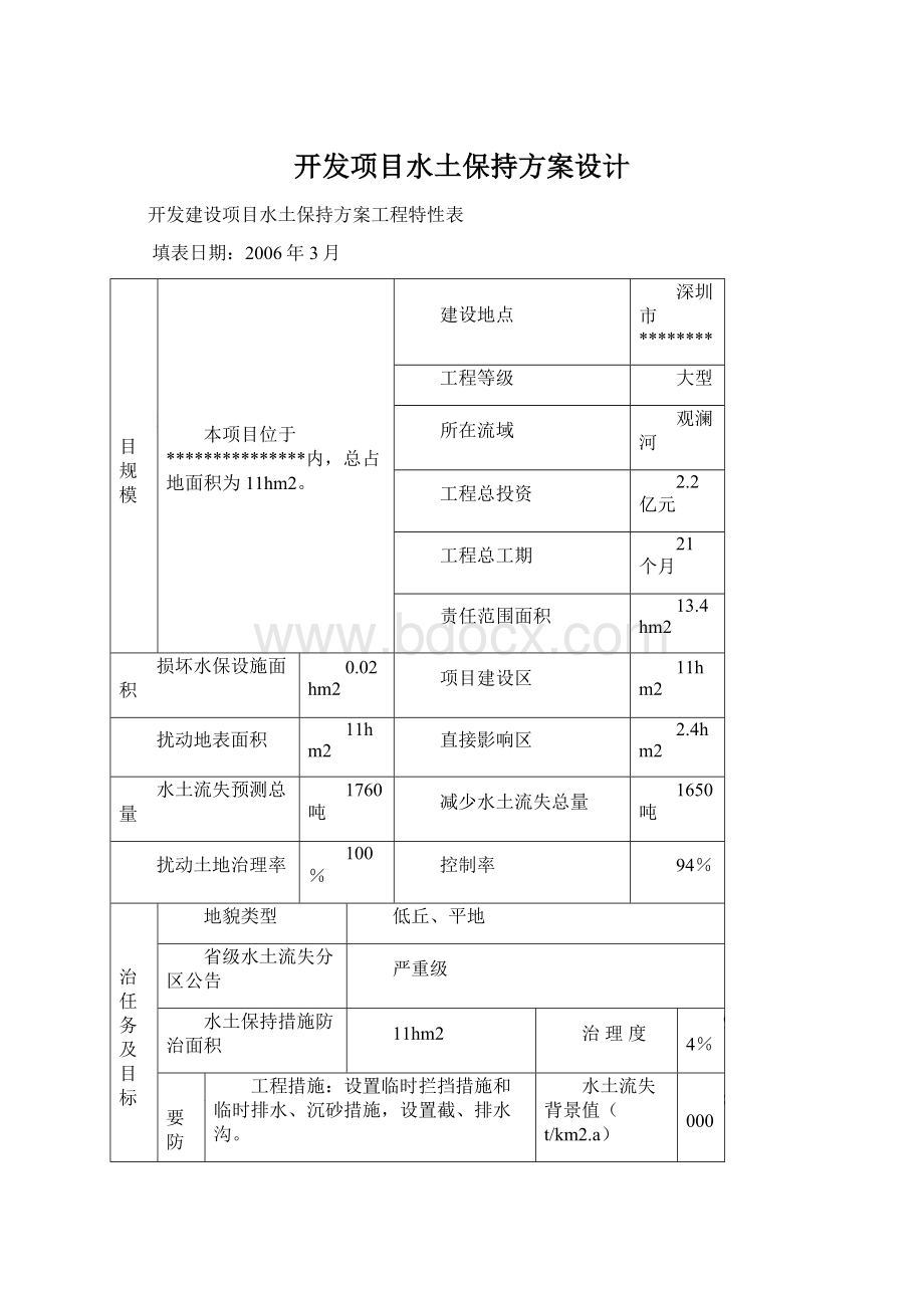 开发项目水土保持方案设计.docx_第1页