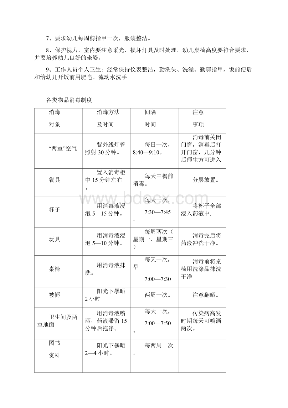 幼儿园卫生保健制度资料Word格式文档下载.docx_第2页