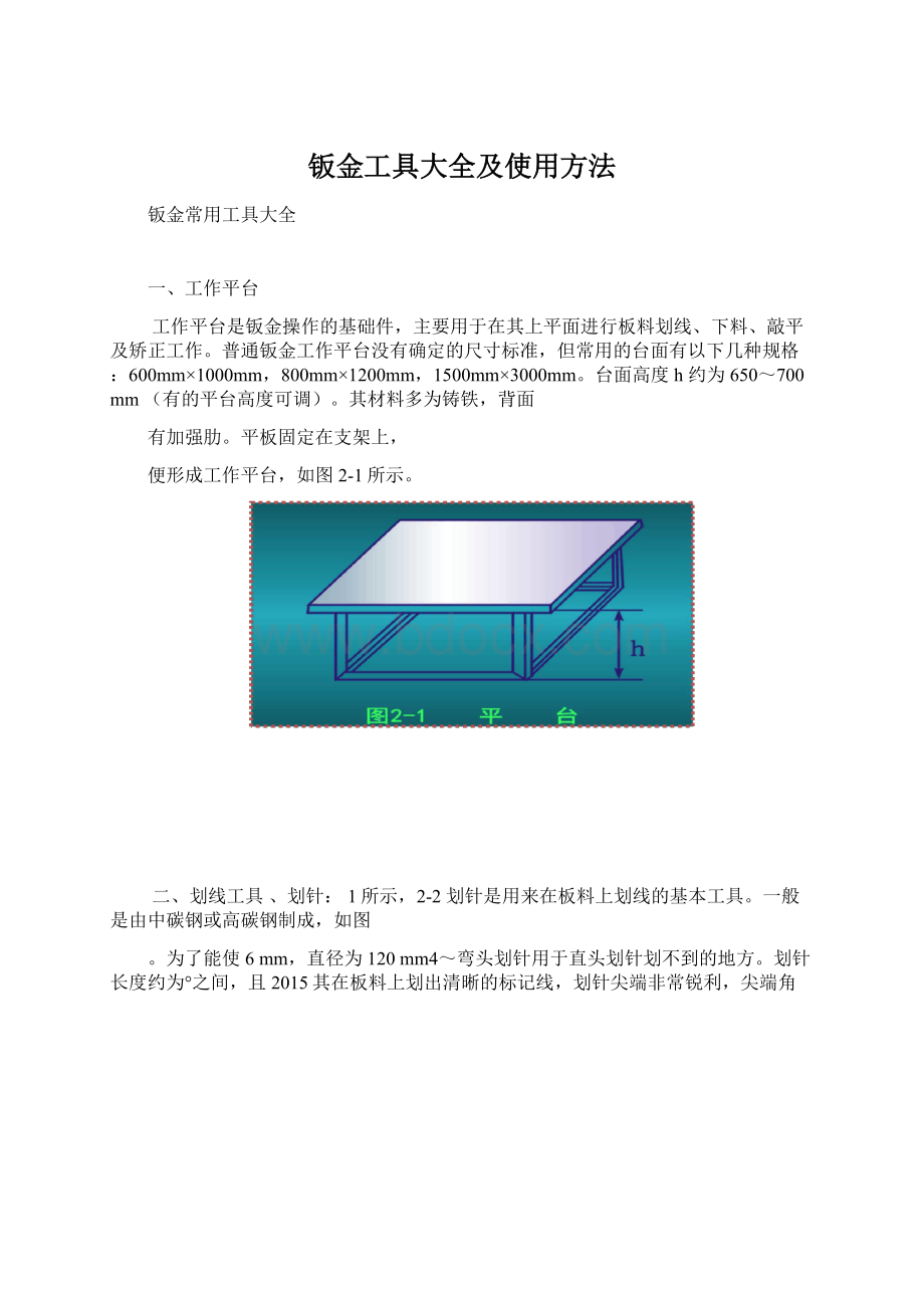 钣金工具大全及使用方法.docx_第1页