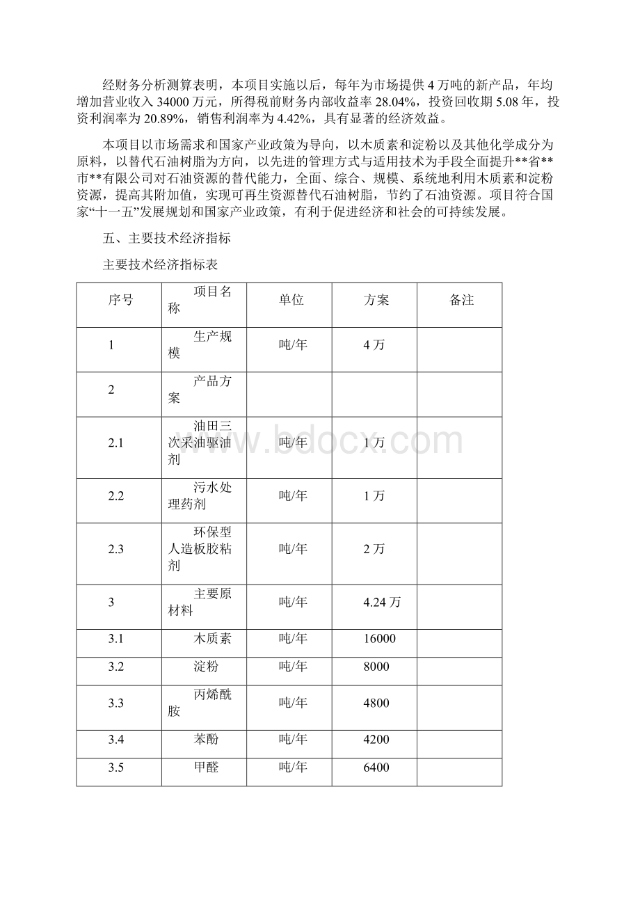 用木质素替代石油树脂生产天然高分子树脂项目可行性研究报告Word文档格式.docx_第3页