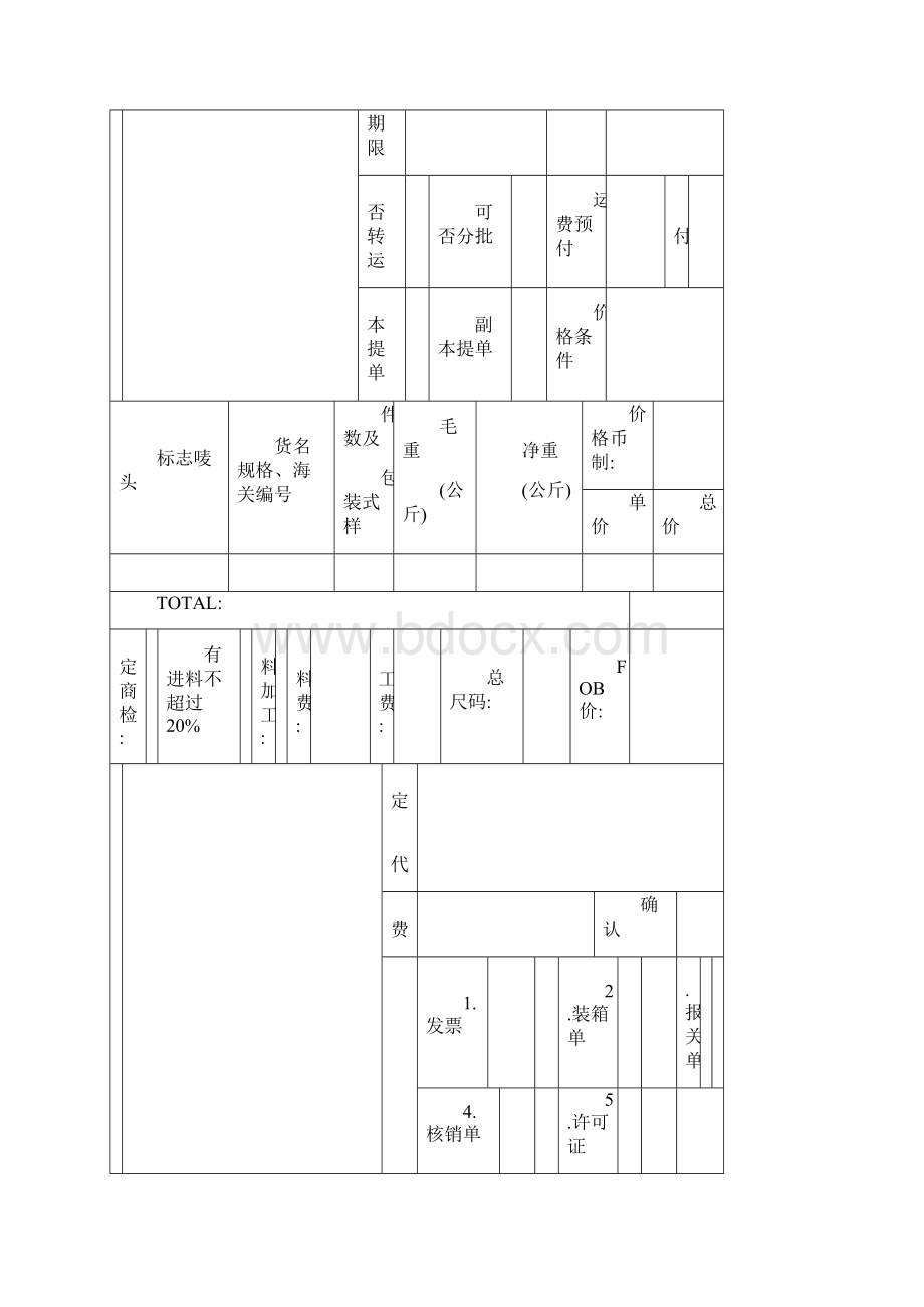 货物出运委托书.docx_第2页