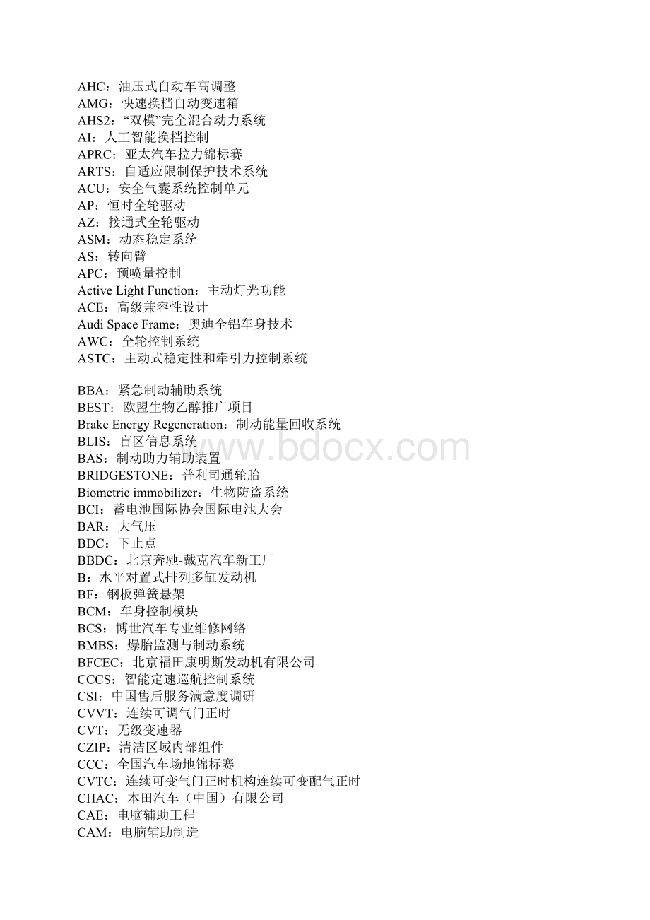 汽车行业字母简写含义大全全解Word文件下载.docx_第3页