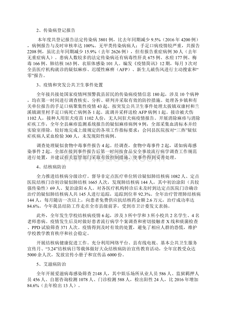 度上杭县疾病预防控制中心部门决算说明Word格式文档下载.docx_第2页