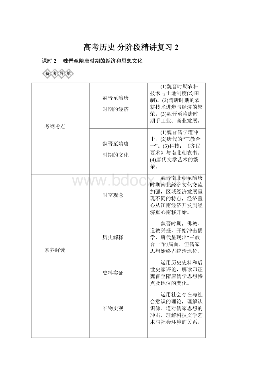 高考历史 分阶段精讲复习 2.docx_第1页