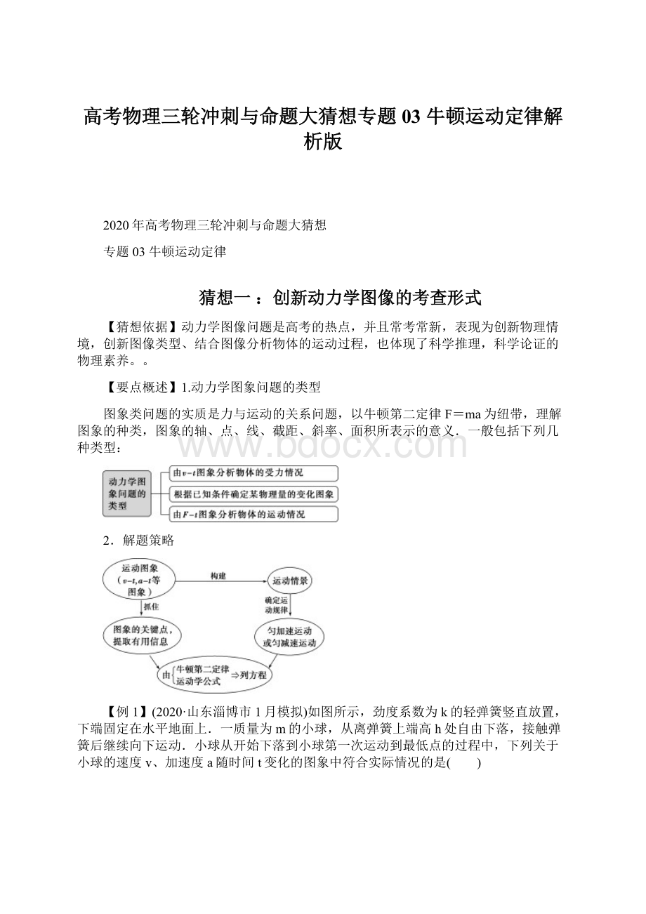 高考物理三轮冲刺与命题大猜想专题03 牛顿运动定律解析版.docx