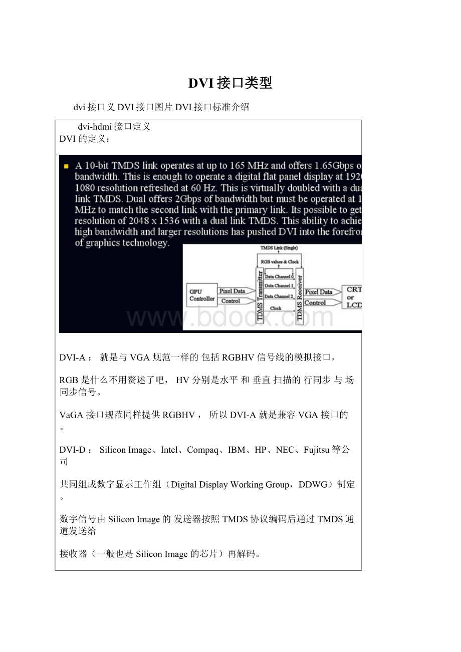 DVI接口类型.docx_第1页