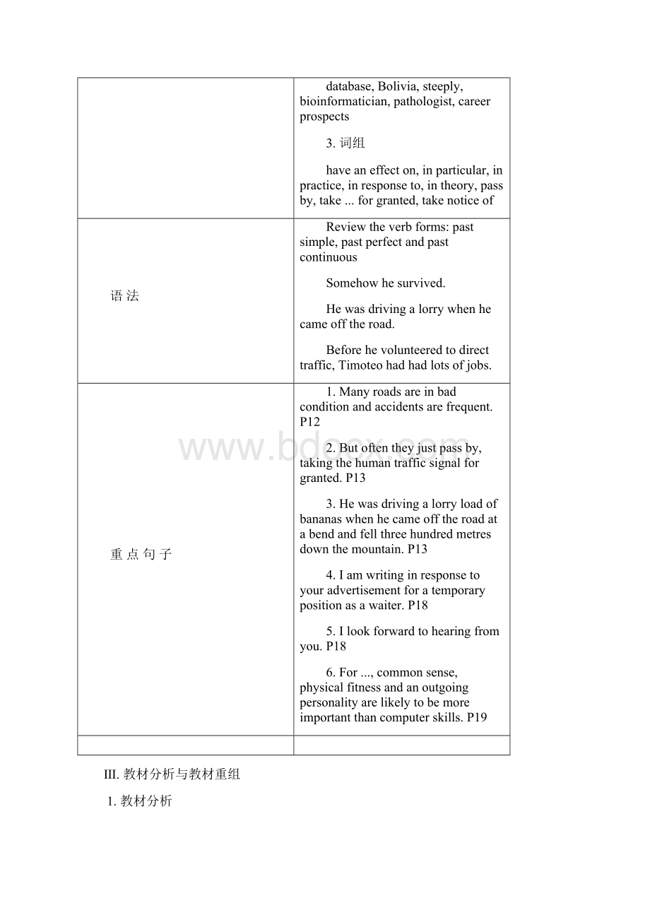 高二外研版必修5Module2AJobWorthDoing教案Word文档格式.docx_第2页