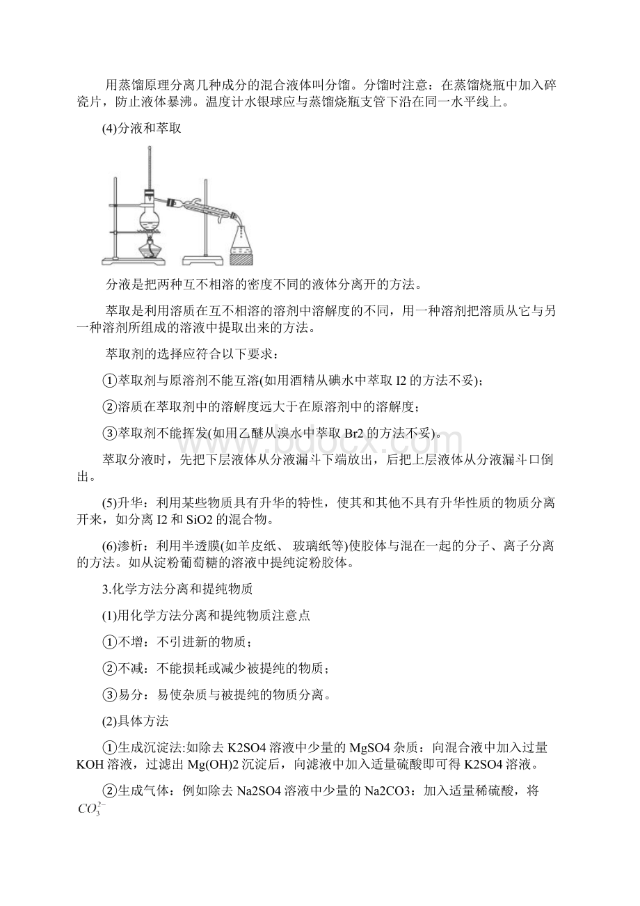 高考化学二轮复习专题辅导9物质的分离提纯与检验精.docx_第2页