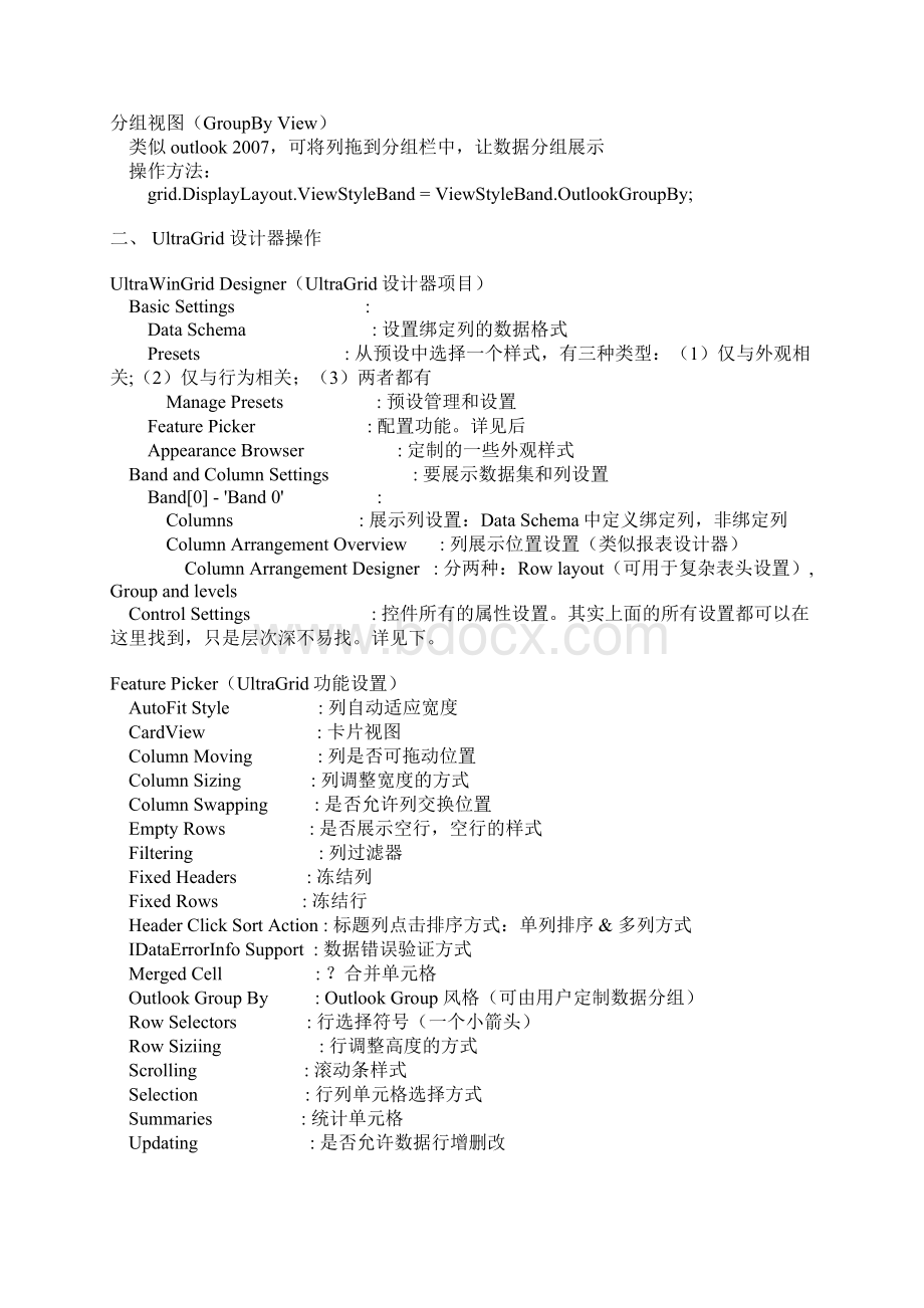 Infragistics NetAdvantage UltraGrid的使用Word文档格式.docx_第3页